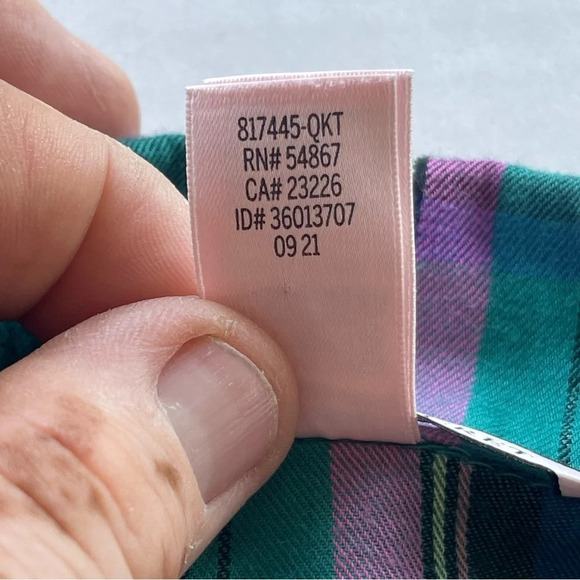 Victoria's Secret Flannel Shirt Womens S Small Plaid Button Front Short Sleeve - Picture 4 of 10